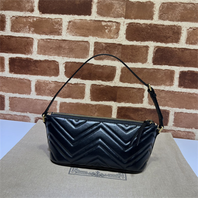 Gu.cci GG Marmont Shoulder Bag Black 739166