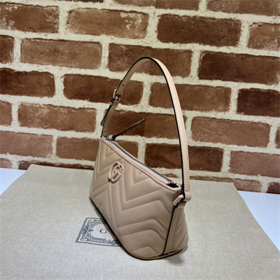 Gu.cci GG Marmont Shoulder Bag Rose Beige 739166