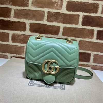 Gu.cci GG Marmont Mini Shoulder Bag Green739682