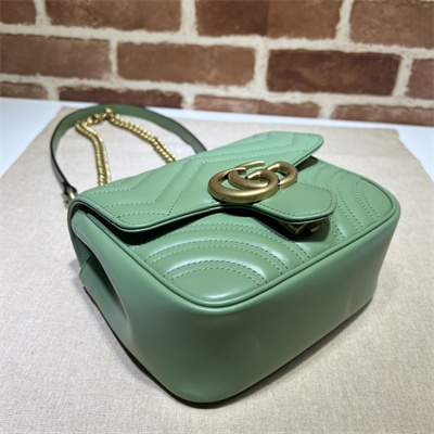 Gu.cci GG Marmont Mini Shoulder Bag Green739682