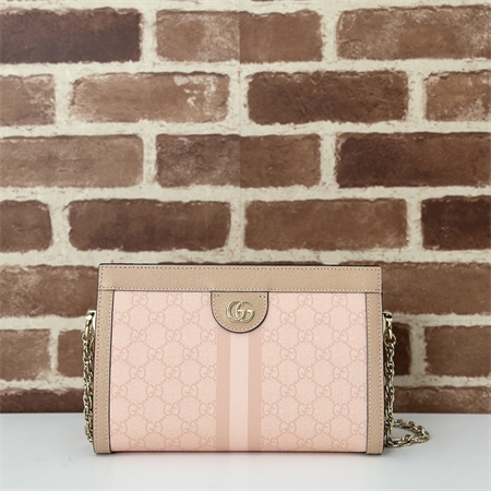 gu.cci ophidia gg small shoulder bag S*p*e canvas dusty pink 503877