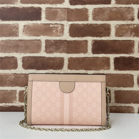 gu.cci ophidia gg small shoulder bag S*p*e canvas dusty pink 503877