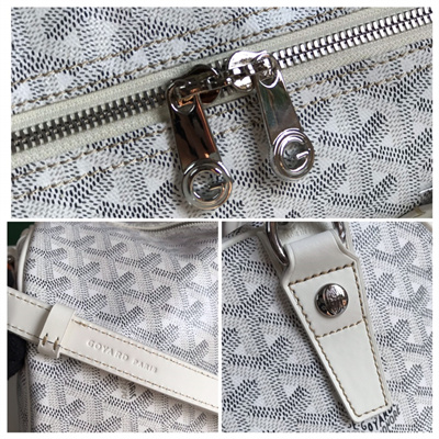 Go*ard boston 45 bag in Go*ardine canvas & cervon calfskin