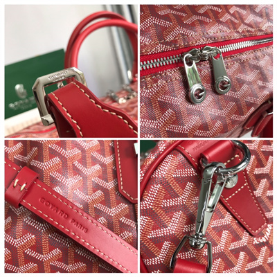 Go*ard boston 45 bag in Go*ardine canvas & cervon calfskin