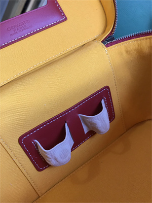 Go*ard muse vanity case in Go*ardine canvas & cervon calfskin