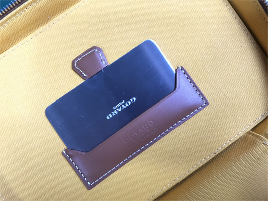 Go*ard muse vanity case in Go*ardine canvas & cervon calfskin