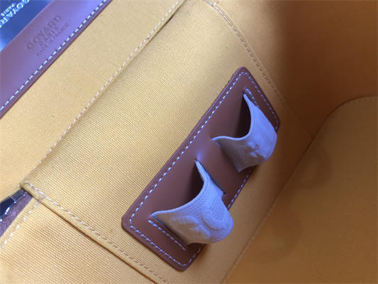 Go*ard muse vanity case in Go*ardine canvas & cervon calfskin