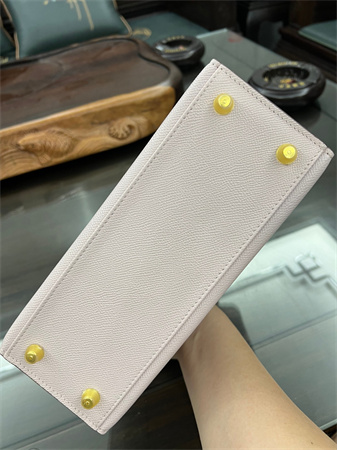 Kelly Sellier Bag Epsom Leather 25/28CM Gold/Silver Hardware In Mauve Pale Color