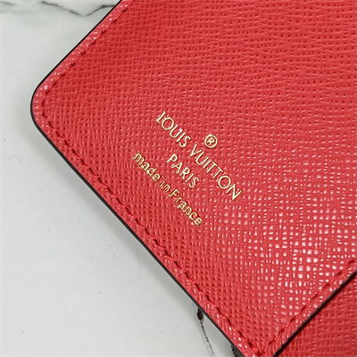 LV  Lou Wallet Damier Ebene Canvas and Smooth Calfskin N81461