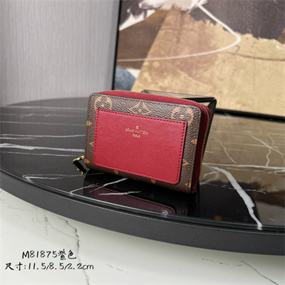 LV  Lou Wallet Monogram Canvas and Smooth Calfskin M81875