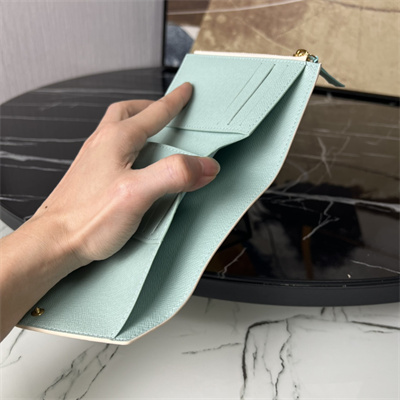 L.V Victorine Wallet Damier coated canvas  Pistachio Green N40750