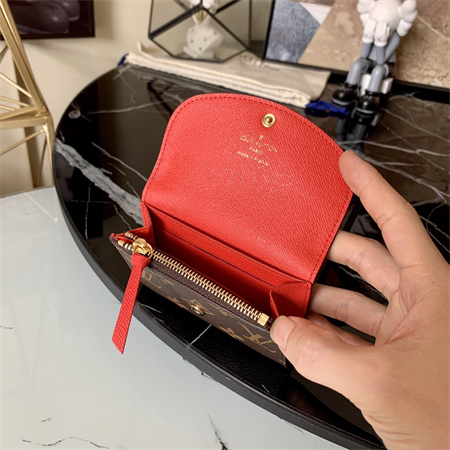 L.V Rosalie Coin Purse Monogram Canvas Inside  Red M41939