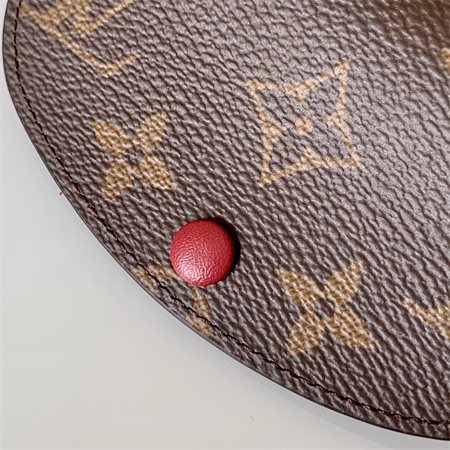 L.V Rosalie Coin Purse Monogram Canvas Inside Dk Red M41939