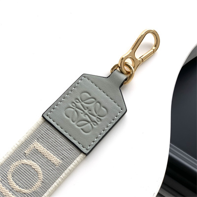 L0ew* anagram strap in jacquard and calfskin