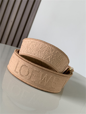 L0ew* anagram strap in jacquard and calfskin