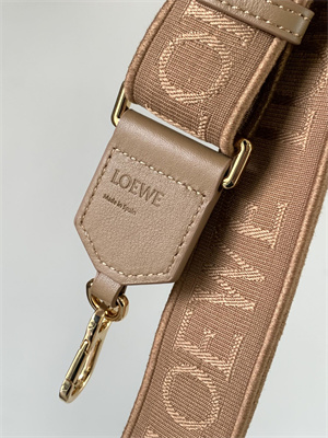 L0ew* anagram strap in jacquard and calfskin