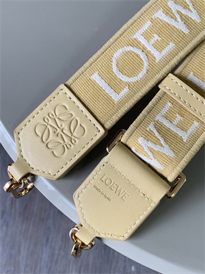 L0ew* anagram strap in jacquard and calfskin