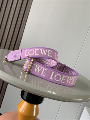 L0ew* anagram strap in jacquard and calfskin