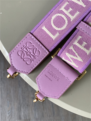 L0ew* anagram strap in jacquard and calfskin