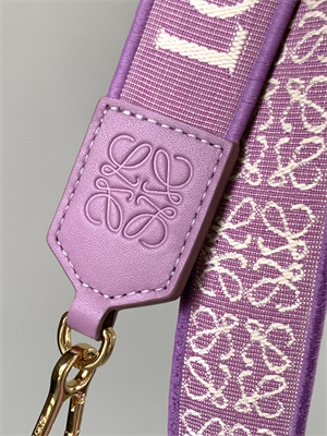 L0ew* anagram strap in jacquard and calfskin
