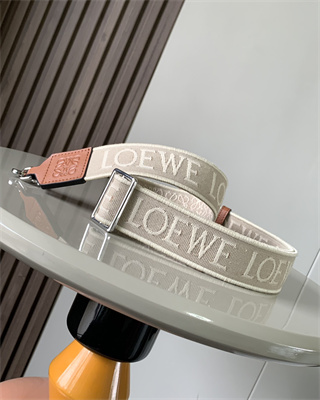 L0ew* anagram strap in jacquard and calfskin