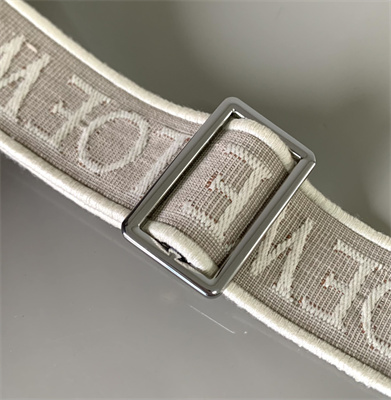 L0ew* anagram strap in jacquard and calfskin
