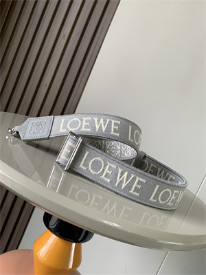 L0ew* anagram strap in jacquard and calfskin