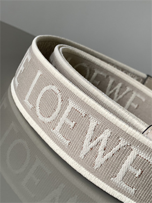 L0ew* anagram strap in jacquard and calfskin