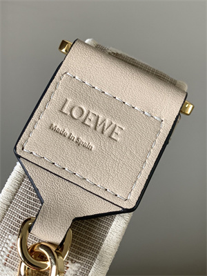 L0ew* anagram strap in jacquard and calfskin