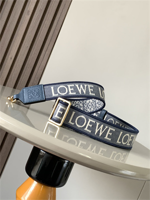 L0ew* anagram strap in jacquard and calfskin