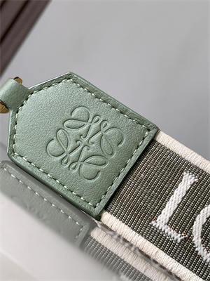 L0ew* anagram strap in jacquard and calfskin