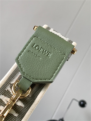 L0ew* anagram strap in jacquard and calfskin