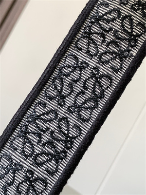 L0ew* anagram strap in jacquard and calfskin