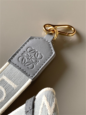 L0ew* anagram strap in jacquard and calfskin