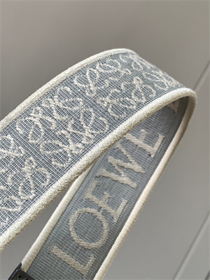 L0ew* anagram strap in jacquard and calfskin