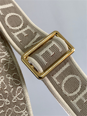 L0ew* anagram strap in jacquard and calfskin