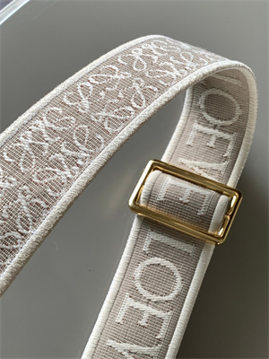 L0ew* anagram strap in jacquard and calfskin