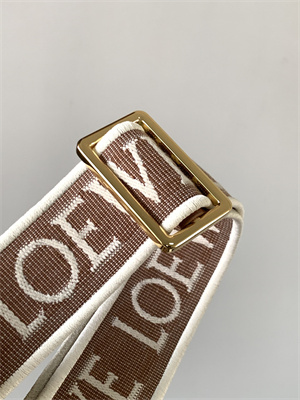 L0ew* anagram strap in jacquard and calfskin