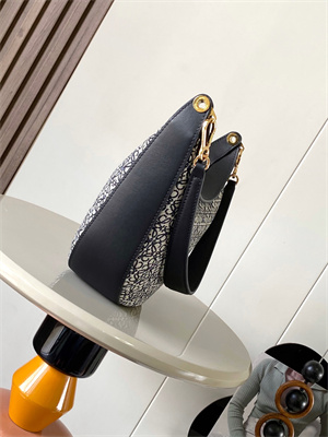 L0ew* luna bag in anagram jacquard and classic calfskin