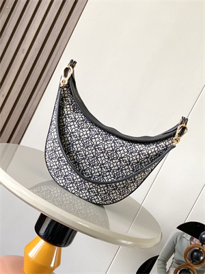 L0ew* luna bag in anagram jacquard and classic calfskin