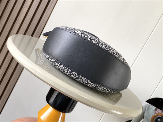 L0ew* luna bag in anagram jacquard and classic calfskin