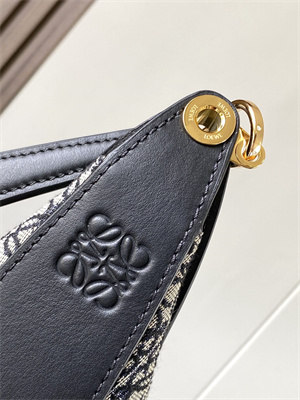 L0ew* luna bag in anagram jacquard and classic calfskin