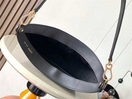 L0ew* luna bag in anagram jacquard and classic calfskin