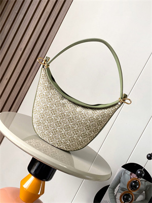 L0ew* luna bag in anagram jacquard and classic calfskin