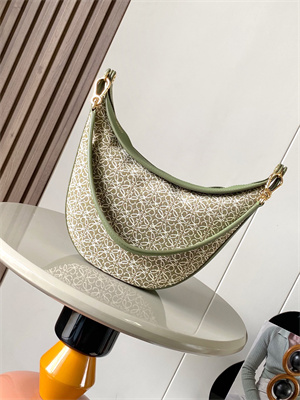 L0ew* luna bag in anagram jacquard and classic calfskin