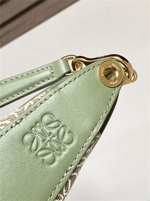 L0ew* luna bag in anagram jacquard and classic calfskin