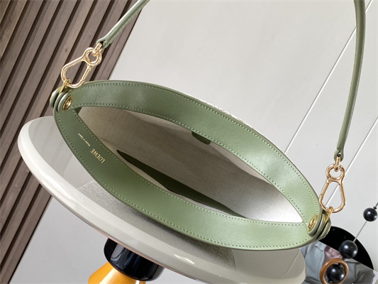 L0ew* luna bag in anagram jacquard and classic calfskin