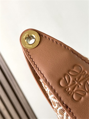 L0ew* luna bag in anagram jacquard and classic calfskin