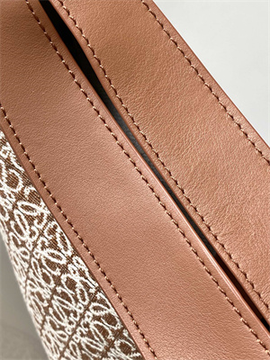 L0ew* luna bag in anagram jacquard and classic calfskin