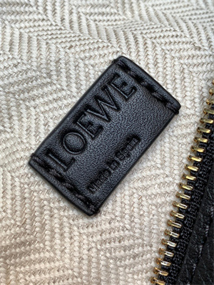 L0ew* mini puzzle bag in soft grained calfskin black